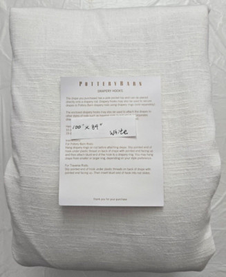 Pottery Barn 3-in-1 Pole Top Emery 1-Curtain Blackout Lining 100