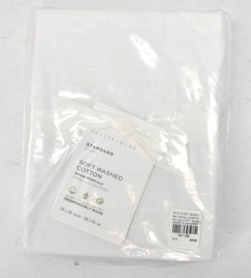 Pottery Barn Soft Washed Organic Percale Sham Standard Size 26