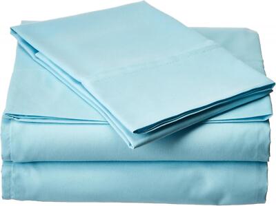Ienjoy Home Bed Sheet Ultra Soft Microfiber 3-Piece Set Aqua Blue Twin XL-image