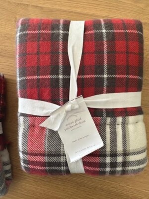 Pottery Barn Easton Plaid Patchwork Christmas Holiday Euro Sham 26