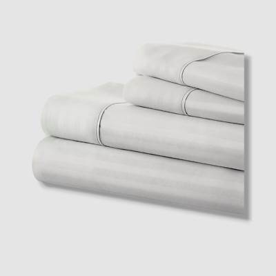 ienjoy Home Expressed In Embossed Striped 3-Pc. Sheet Set, Twin-image