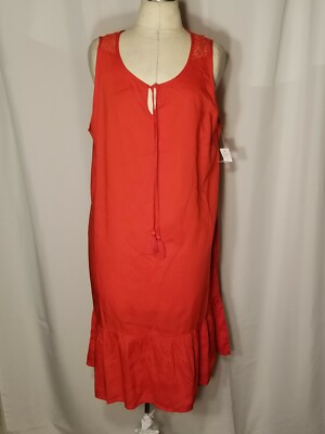 DIP Sz L Tangerine Dress-image