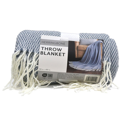 Ienjoy Home Throw Blanket Herringbone 50