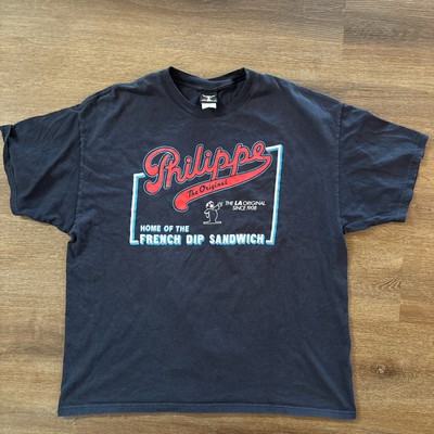 VINTAGE PHILIPPE HOME OF THE FRENCH DIP LOS ANGELES T-SHIRT SZ XL-image