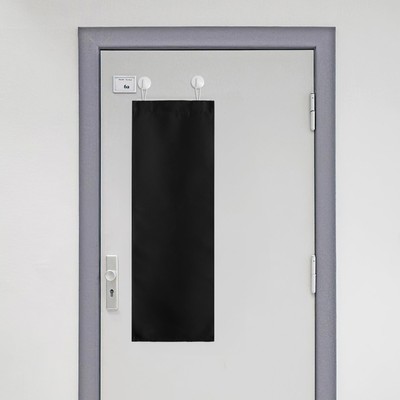 Blackout Door Curtain for Small Window, Thermal Insulated Portable Classroom ...-image