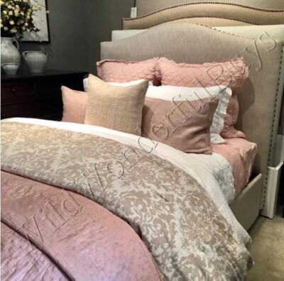 Pottery Barn Jacquard Medallion Duvet Cover Neutral Queen 2 Standard Shams 3p-image