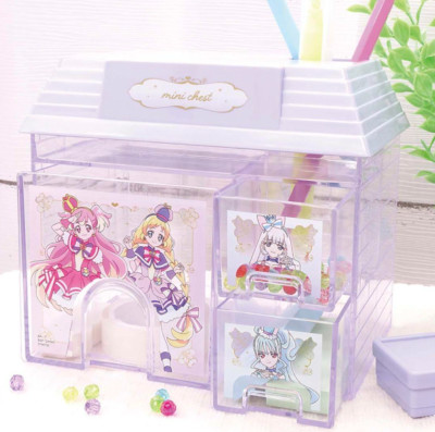 BANPRESTO Wonderful Pretty Cure! House-shaped mini chest, purple japan-image