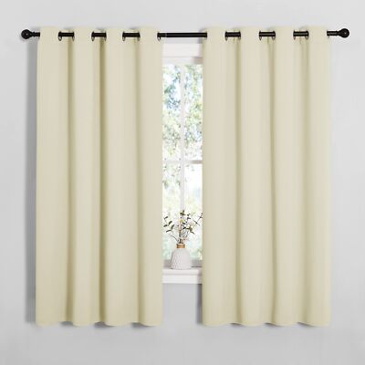 Room Darkening Curtain Panels For Cafe Thermal Insulated Grommet Room Darkening -image