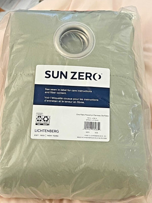 SUN ZERO NEW CURTAINS LICHTENBERG Blackout CURTAIN PANEL Grommet 100”x84