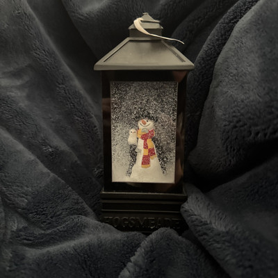 Universal Studios Harry Potter Hogsmeade Snowman Lantern Shaped Water Globe-image