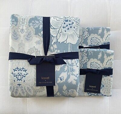 Pottery Barn KRAVET ARBORETUM PETITE FLORAL Duvet Full Queen & 2 Std Shams NWT-image