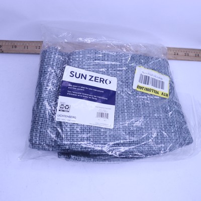 Sun Zero Burlap Weave Thermal Extreme Blackout Grommet Curtain Panel 52 x 63  -image