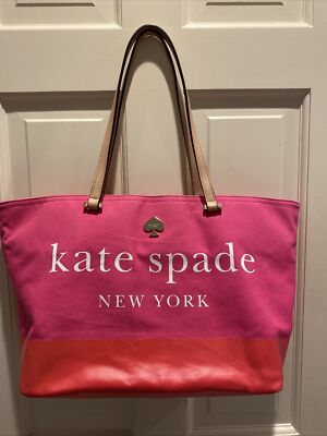 Kate Spade Dipped Canvas Tote Pink-image