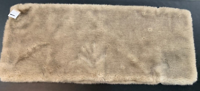 Pottery Barn Faux Fur Mink Body Pillow Cover Taupe 20