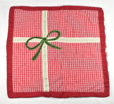 Pottery Barn Kids Santa & Friends Christmas Gift Present Quilted Pillow Sham-image