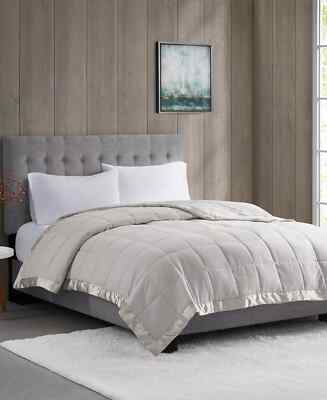 Madison Park 3M Scotchgard Down Alternative Satin Trim Blanket - KING / CAL KING-image