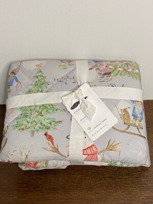 Pottery Barn Snowday Gnomes Comforter Standard Shams, Set of 2-image