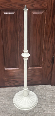 POTTERY BARN TEEN CAST IRON WHITE DRESS FORM MANNEQUIN BASE ONLY-image