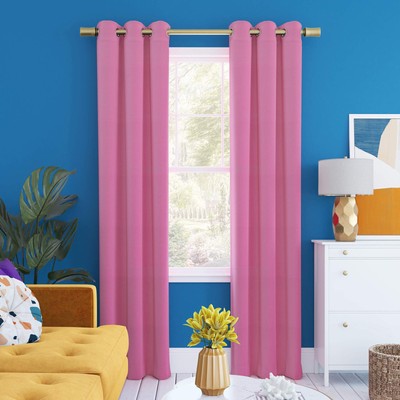 Halton Bright Vibes Total Blackout Grommet Curtain Panel, 40