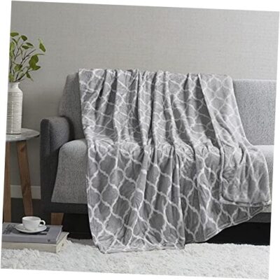  Ogee Lightweight Throw Blanket Premium Microlight Grey Plush Throw Plush Throw-image