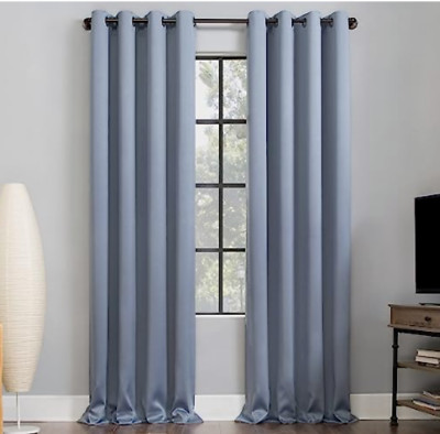 Sun Zero Nordic Theater Grade 100% Blackout Curtain Single Panel 52