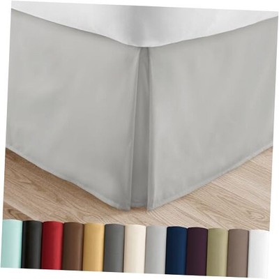  Bed Skirt - Ultra Soft Microfiber - Easy Fit with 14 Inch Tailored Drop - -image