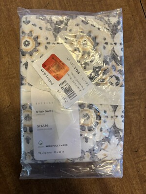 Pottery Barn June Print Standard Sham Neutral Multi-image