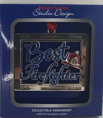 Regent Square Studio Design Collectible Best Firefighter Christmas Ornament-image