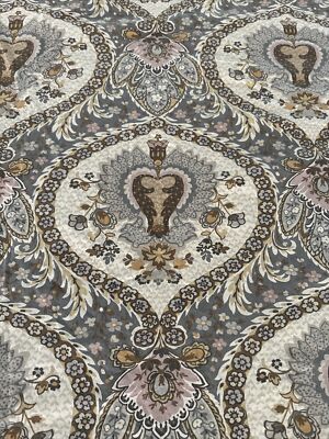 Pottery Barn Darcy Floral Medallion King Duvet Cover Cotton-image