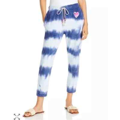 Love Shack Fancy Santinella Pant Wave Top Blue Dip Tie Dye sz L Large NWT $255-image