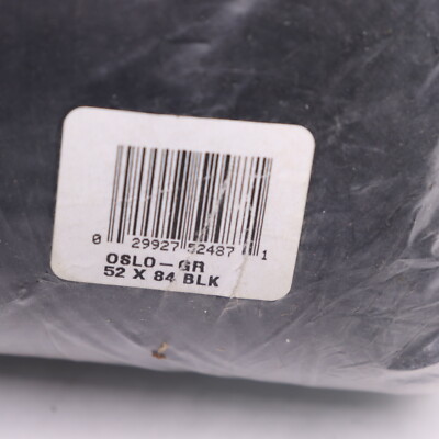 Oslo Extreme Blackout Grommet Curtain Single Panel Black 52