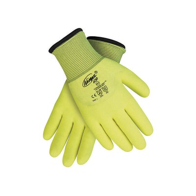 MCR SAFETY N9690HVL Coated Gloves,3/4 Dip,L,10