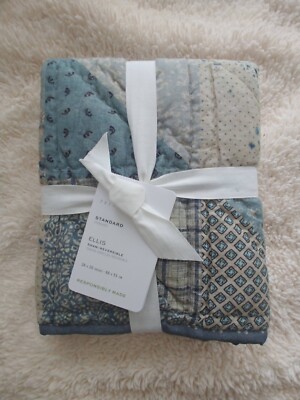 pottery barn Ellis Reversible Sham 1 standard original $69.50 new-image