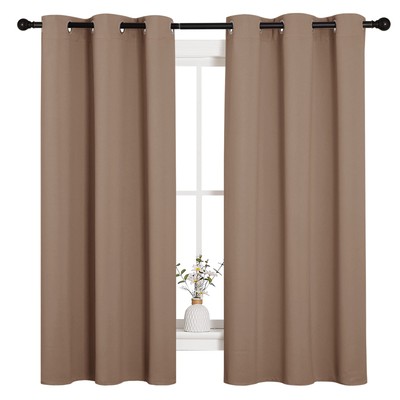 Window Treatment Thermal Insulated Solid Grommet Blackout Curtains/Drapes for...-image