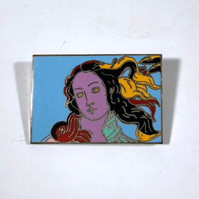 Vintage ACME Studio ANDY WARHOL “Venus 2” Enamel Cloisonné Brooch-image