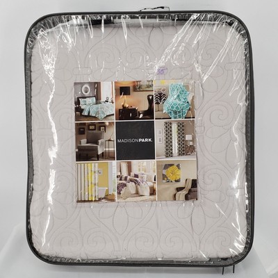 Madison Park Vancouver Quilted Coverlet Set 2 Pieces Gray Twin / XL Twin New-image