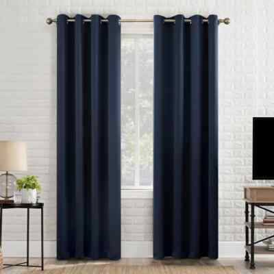 Sun Zero Broderick Blackout Curtains Panel Pair 52