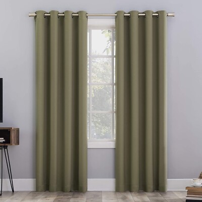 Sun Zero Oslo Grommet Theater Grade Extreme Blackout Grommet Curtain Panel, 95