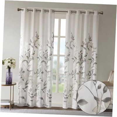  2 Panel Semi Sheer Curtain for Living Room 50