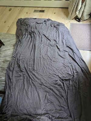 Pottery Barn Tencel Essential Duvet In Charcoal King Size-image