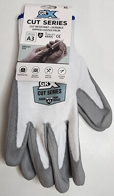 A3 Cut Resistant Gloves GRX Dipped Coated Palm GRXCUT533XL Size: X-Large-image