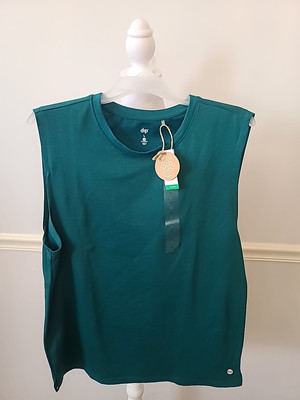 Dip Sleeveless Green Active Men Eco Friendly Shirt Fitness Size Large-image