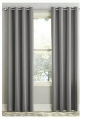 New Sun Zero Lichtenberg Gray Grommet 1 Curtain Panel 54