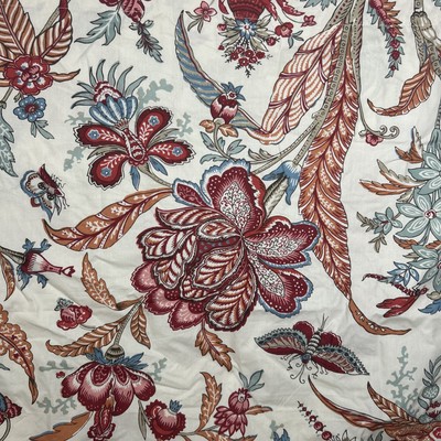 Pottery Barn Deidra Euro Sham 26”x 26” 100% Cotton Floral-image