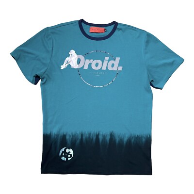 Vie Riche Paris Droid Drop Dip Dye Short Sleeve Tee Shirt Men’s Size L-image