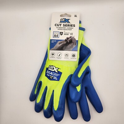 Cut Level A4 Construction Gloves Latex Dipped GRX ExaGrip - XLarge-image