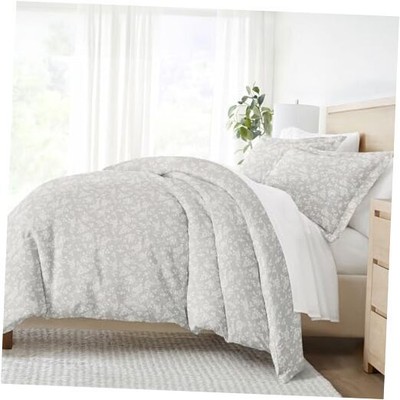  Duvet Cover Queen (Light Gray) - Experience Hotel-Like Comfort with -image