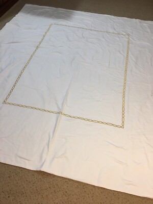 Pottery Barn King Duvet Cover And Shams Thick Cotton White With Stains Flaws-image