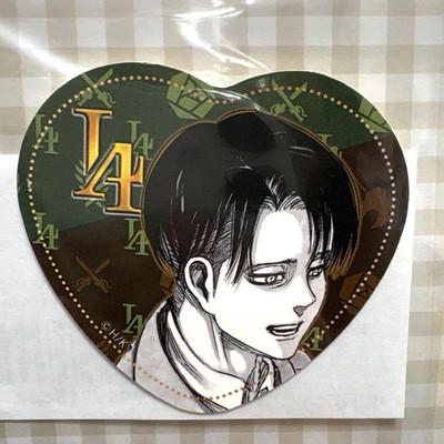 Attack On Titan Levi Heart-Shaped Sticker - Durable Double-Sided Design --image