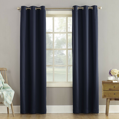 Sun Zero Lichtenberg Grommet-Top Room Darkening Curtain 1-Panel 40